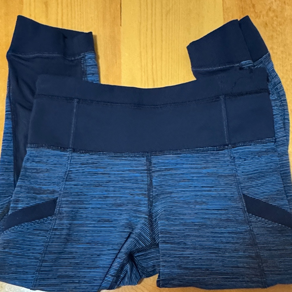 Navy Blue Striped Bottoms Lululemon